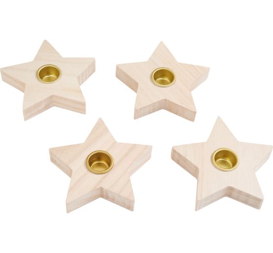 VBS Stick candle holder "Star" 4 pieces