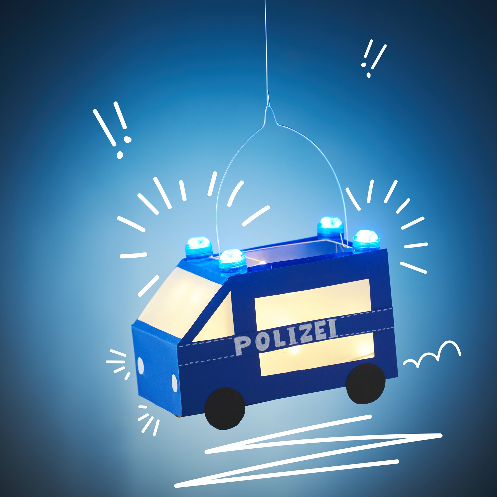 polizeiauto laterne