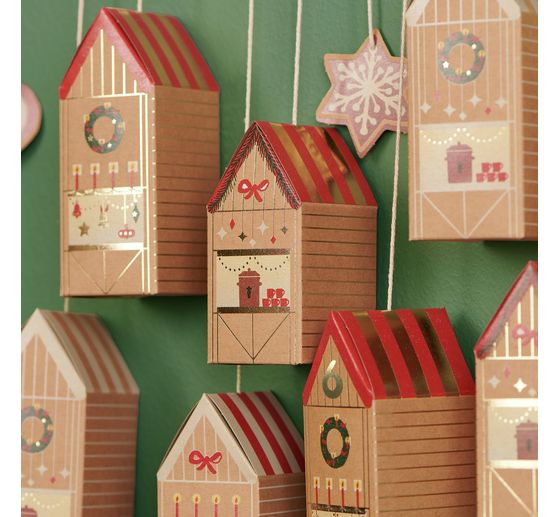 Adventskalender Bastelset "Weihnachtsmarkt"
