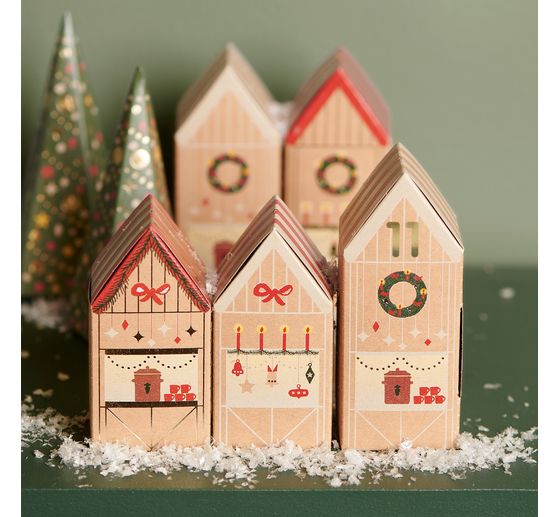 Adventskalender Bastelset "Weihnachtsmarkt"