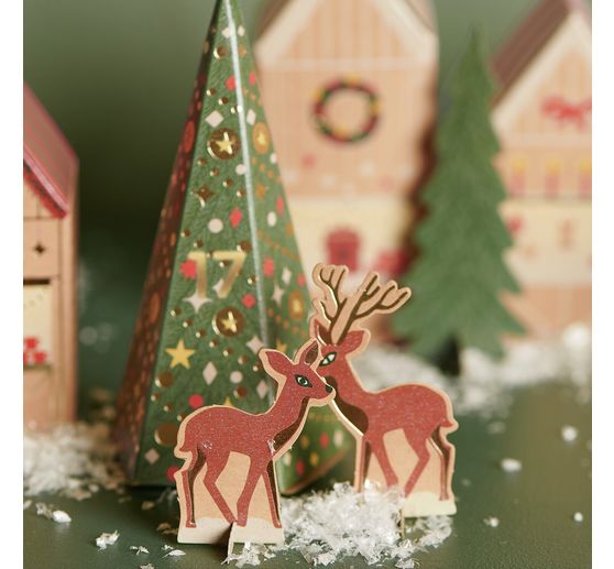 Adventskalender Bastelset "Weihnachtsmarkt"