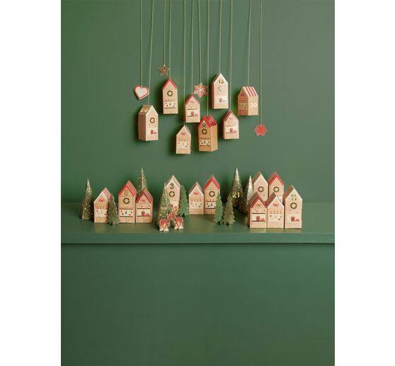 Adventskalender Bastelset "Weihnachtsmarkt"