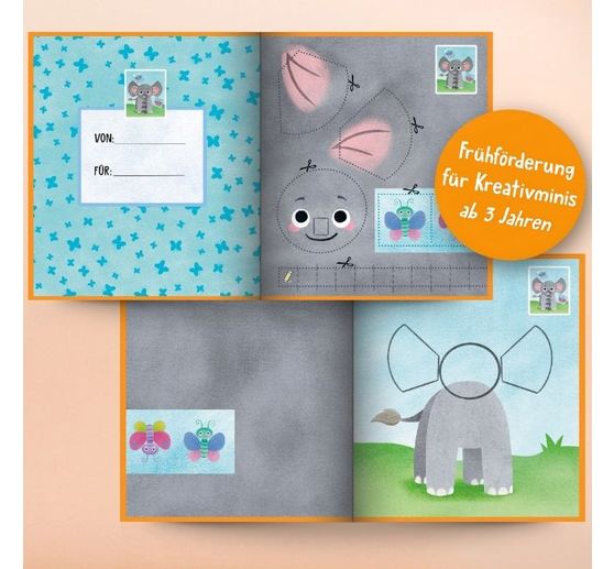 Buch "Das Verbastelbuch f&uuml;r die Allerkleinsten. Schneiden und Kleben. Im Zoo"