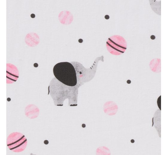 Baumwoll-Stoff "Elefant Lilo"