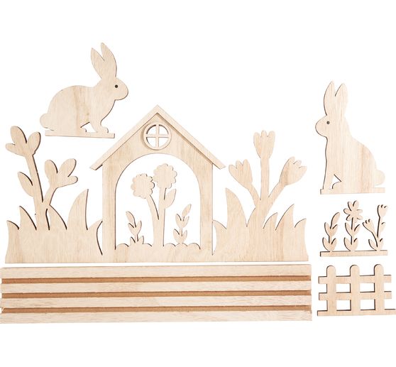 VBS Holz-Steckmotiv "Hasenhaus"