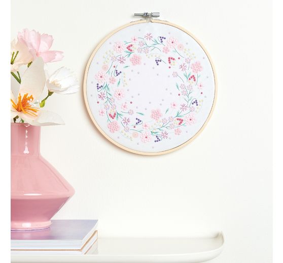 Diamond Painting Set "Funkelnder Blumenkranz"