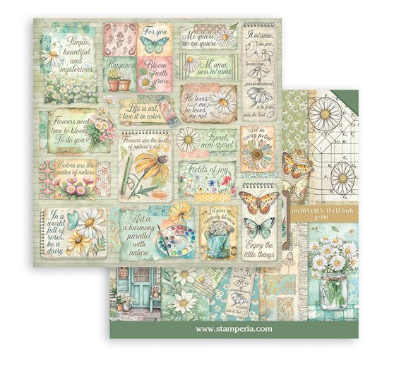 Scrapbook-Block "Daisy Art"