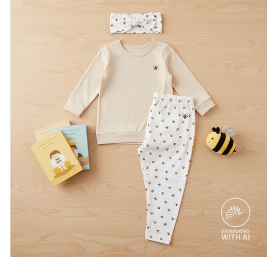 Jersey fabric "Little Bees"