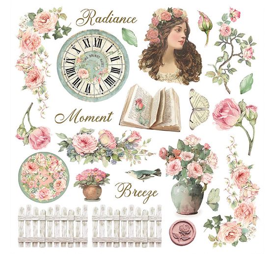 Rub On assortment "House of Roses"