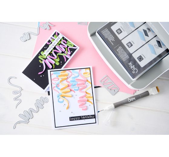 Sizzix Thinlits Stanzschablone "Celebration Streamers by Tim Holtz"