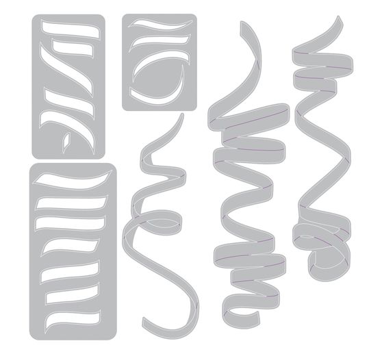 Sizzix Thinlits Stanzschablone "Celebration Streamers by Tim Holtz"