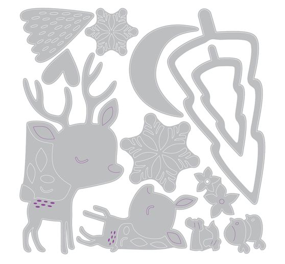 Sizzix Thinlits Stanzschablone "Hello Deer"