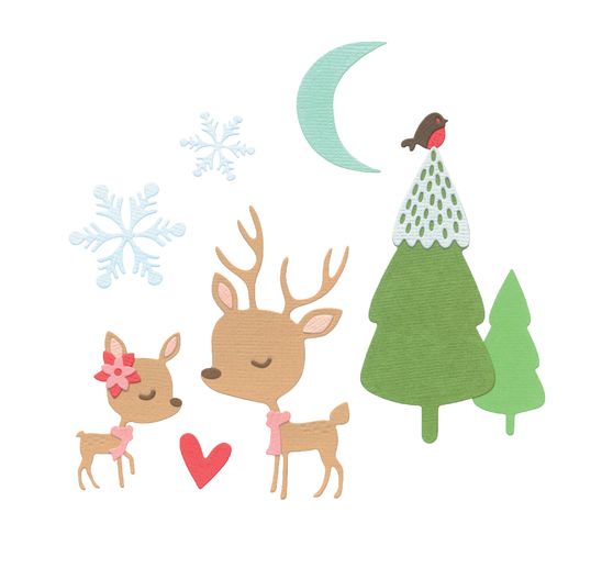 Sizzix Thinlits Stanzschablone "Hello Deer"