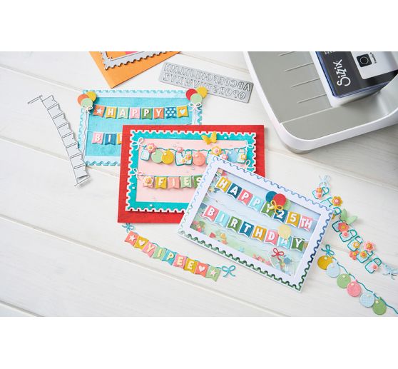Sizzix Thinlits Punching template "All about Banners"
