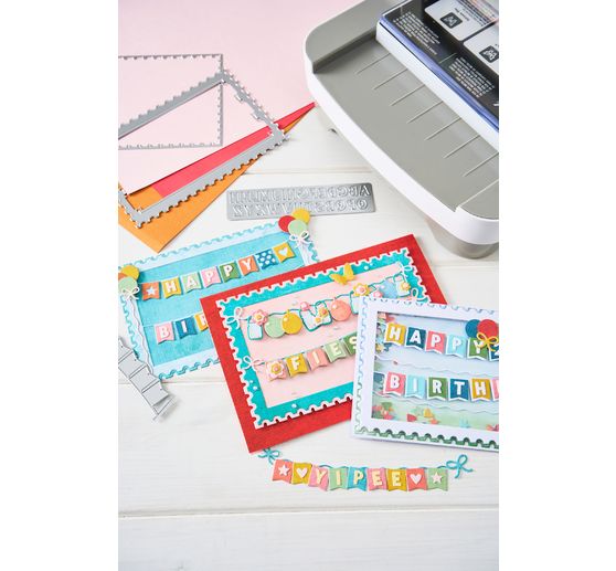 Sizzix Thinlits Punching template "All about Banners"