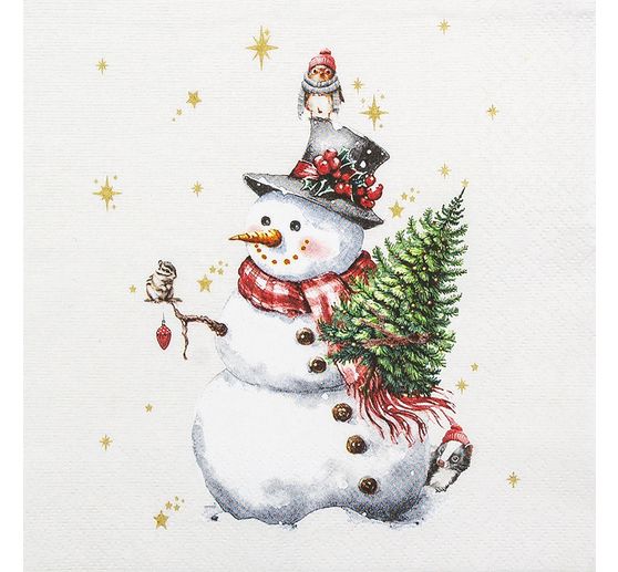 Serviette "Cute Snowman"