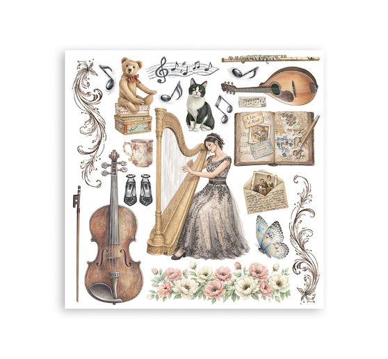 Stamperia Rub On assortment "Symphony"