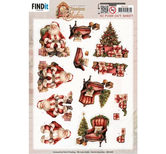 3D-Stanzbogen-Set "Christmas"
