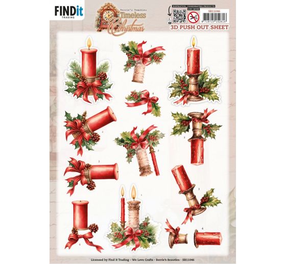 3D-Stanzbogen-Set "Christmas"
