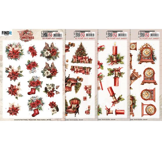 3D-Stanzbogen-Set "Christmas"