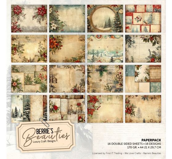 Papier-Set "Vintage Christmas"