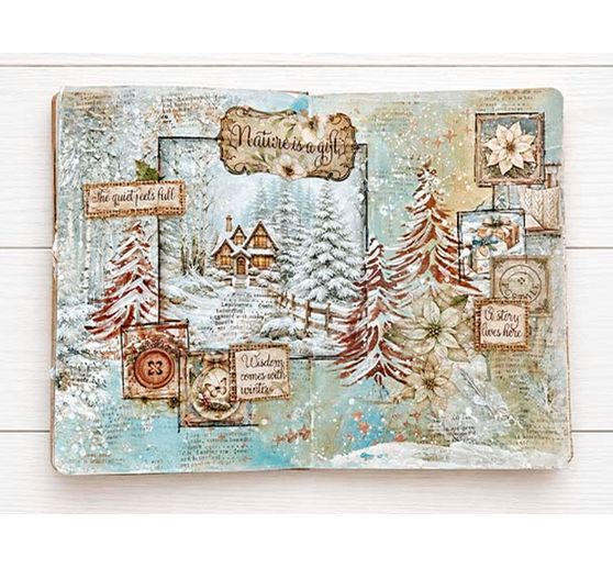 Stamperia Scrapbook-Block "White Christmas"