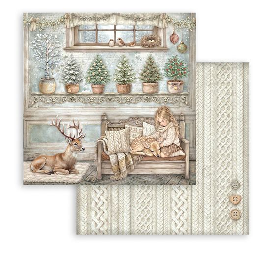 Stamperia Scrapbook-Block "White Christmas"