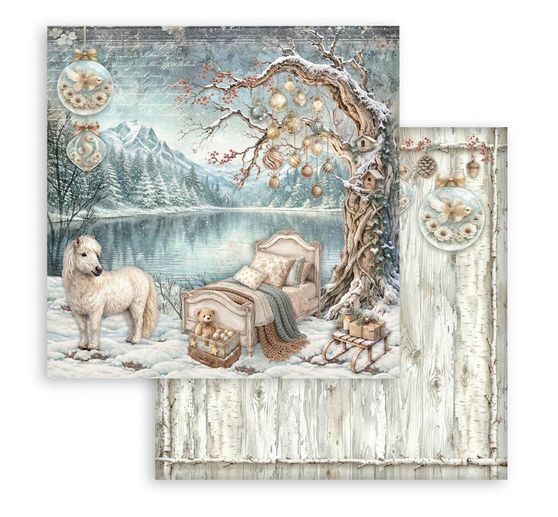 Stamperia Scrapbook-Block "White Christmas"