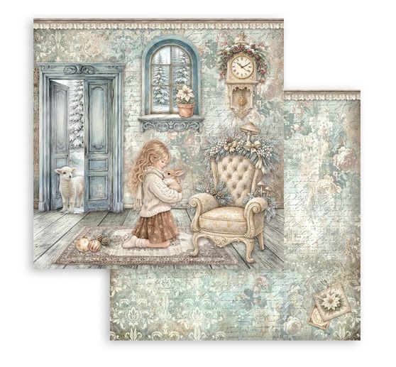 Stamperia Scrapbook-Block "White Christmas"