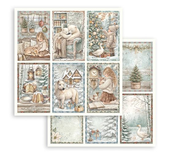 Stamperia Scrapbook-Block "White Christmas"