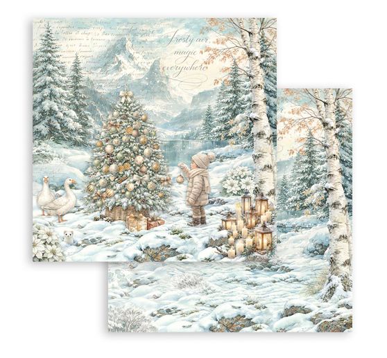 Stamperia Scrapbook-Block "White Christmas"