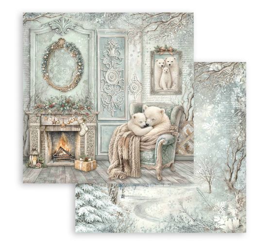 Stamperia Scrapbook-Block "White Christmas"
