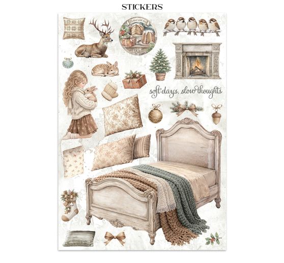 Stamperia Junk Journal Book "White Christmas"