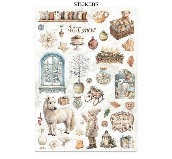 Stamperia Junk Journal Book "White Christmas"