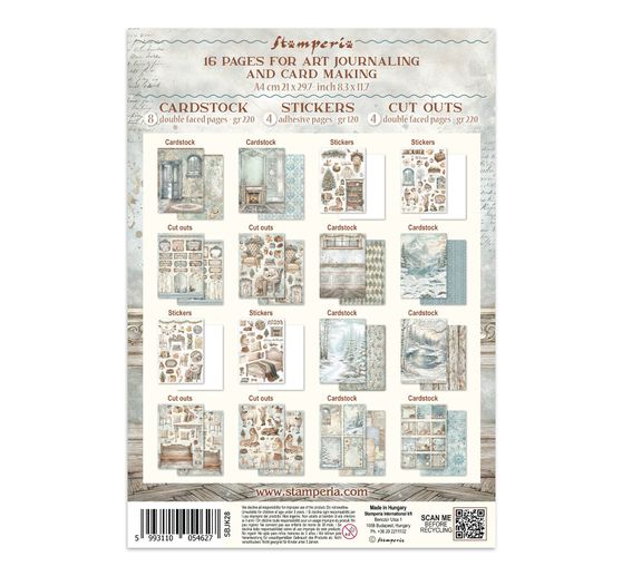 Stamperia Junk Journal Book "White Christmas"