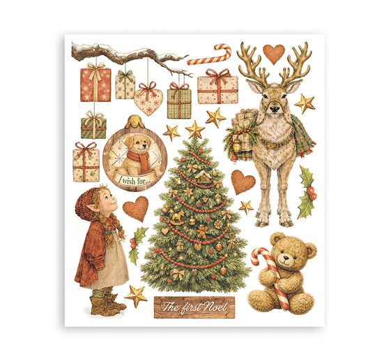 Stamperia XL Rub On Sortiment "Silent Night"