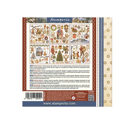 Stamperia Rub On assortment "Silent Night"