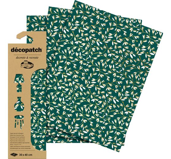 D&eacute;copatch Hot-Foil Papier "Blossom Twigs"