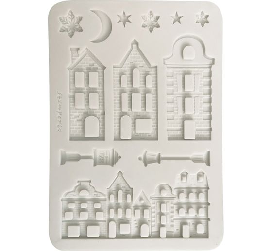 Stamperia Silikonform A5 "Christmas Village"