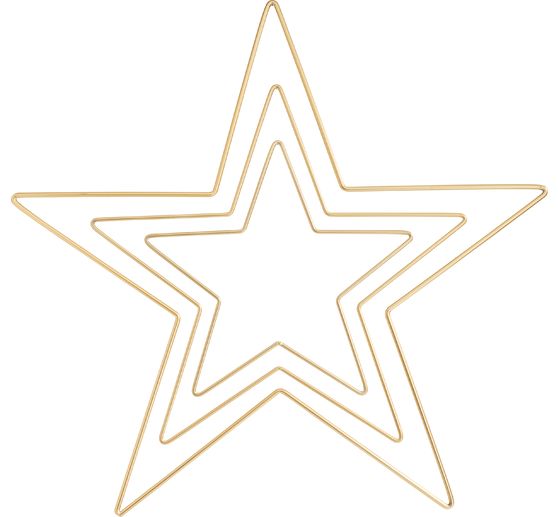 Metallring "Stern", Goldfarben