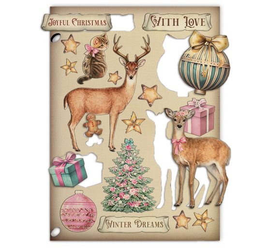 Stamperia Lasercut-Motive "Winter Magic"