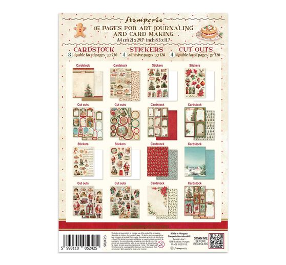 Stamperia Junk Journal Book "Classic Christmas"