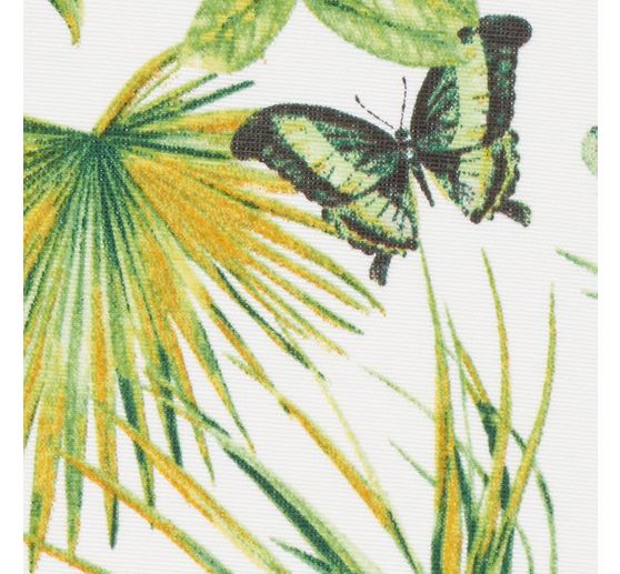 Motiv-Stoff Leinenoptik "Tropic Varia"