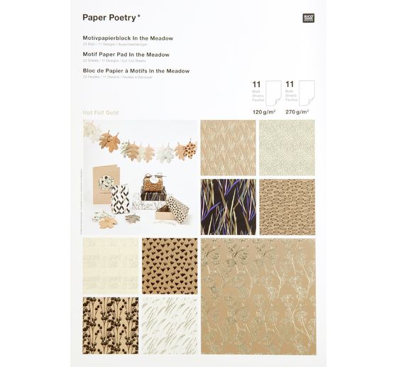 Patterned paper pad "In the Meadow"