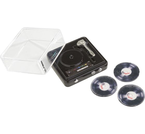 Miniature record player