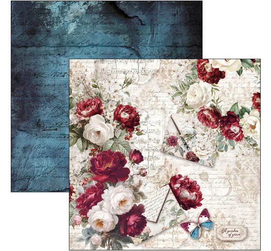 Ciao Bella scrapbook paper "Bohemian Burgundy"