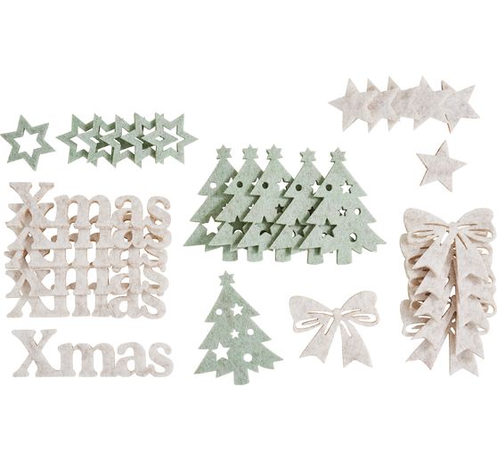 VBS Filz-Streuteile "XMAS"