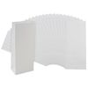Papier-Blockbodenbeutel Wei&szlig;