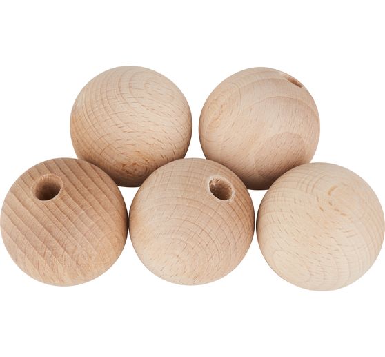 VBS Holzkugeln halbgebohrt "&Oslash; 40 mm"