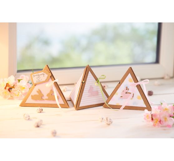 VBS Kraftkarton Geschenkbox "Pyramide"